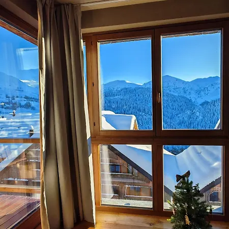 Apartmán Wellness Snow Loft - Sauna Privata & Vista Monti- Vicino Alle Piste - *